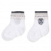 Чорапи с бродерия за бебе, бели Chicco 245628 