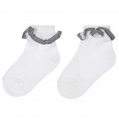 Чорапи с къдрички за бебе, бели Chicco 245630 