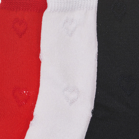 Комплект от 3 чифта чорапи на сърца, многоцветни Chicco 245645 9