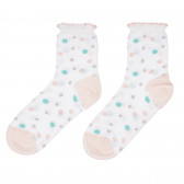 Чорапи с цветни точки , бели Chicco 245655 