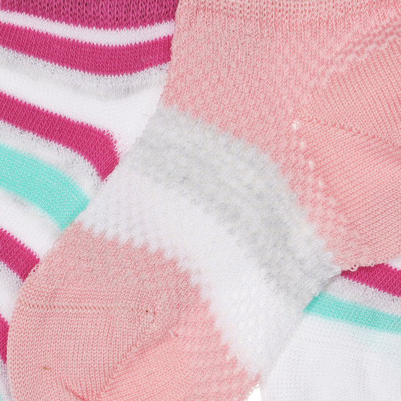 Комплект от два чифта раирани чорапи за бебе Chicco 245660 3