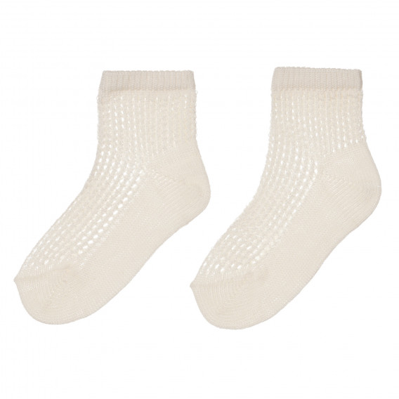 Чорапи с декоративни дупки, бежови Chicco 245665 