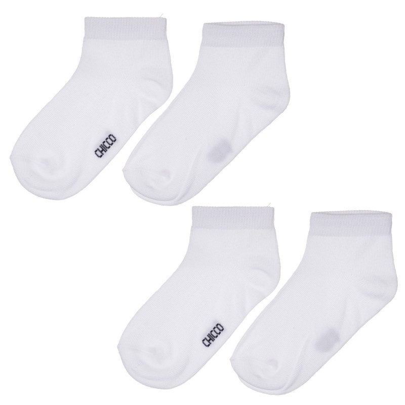 Комплект от два броя чорапи, бели  245671