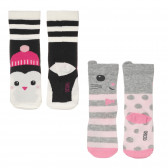К-кт от два чифта чорапи за бебе, многоцветни Chicco 245684 