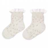 Чорапи с тюл, бели Chicco 245698 