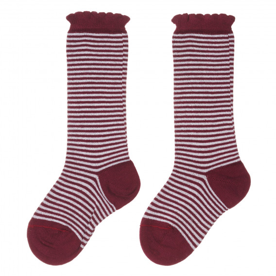 Комплект от два чифта чорапи в сиво и червено Chicco 245726 2