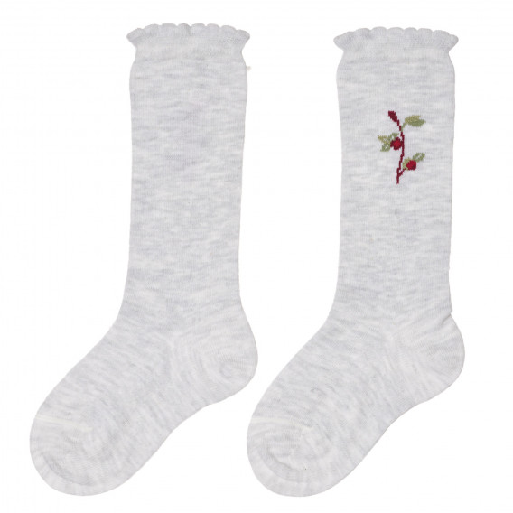 Комплект от два чифта чорапи в сиво и червено Chicco 245728 4