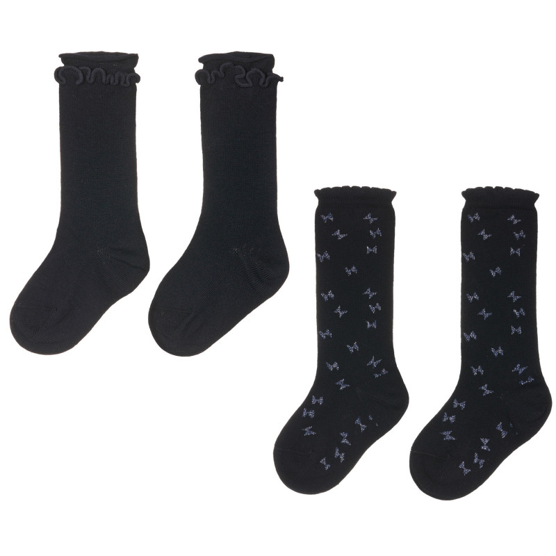 Комплект от два броя чорапи, черни  245733