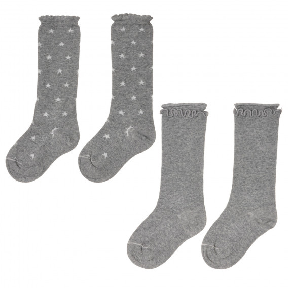 Комплект от два чифта чорапи, сиви Chicco 245737 
