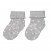 Комплект от два чифта чорапи I love mummy за бебе в розово и сиво Chicco 245767 4