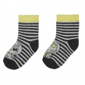 Комплект от два чифта чорапи в бяло и сиво за бебе Chicco 245769 2