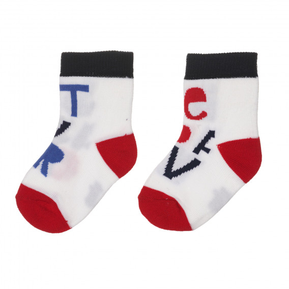 Комплект от два чифта чорапи в бяло и сиво за бебе Chicco 245771 4