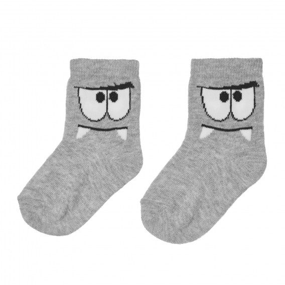 Комплект от два чифта чорапи в синьо и сиво Chicco 245779 4