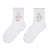 Комплект от два чифта чорапи, бели Chicco 245791 2