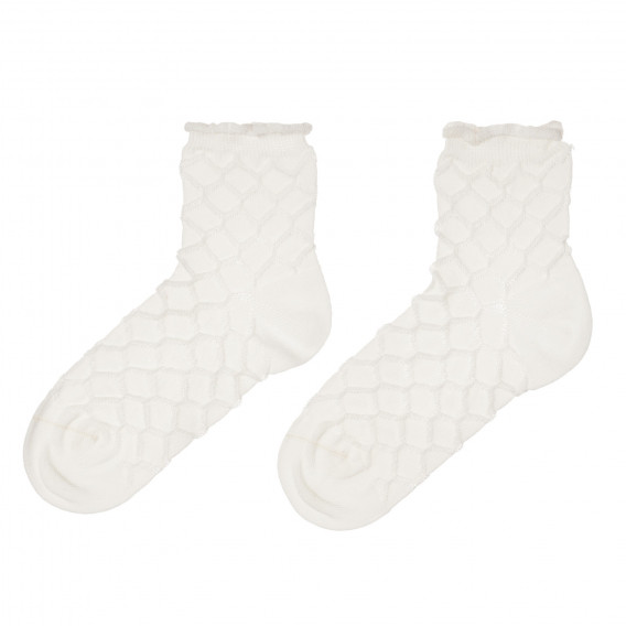 Комплект от два чифта чорапи в бяло и синьо Chicco 245795 2