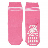 Чорапи с бели ивици, розови Chicco 245813 