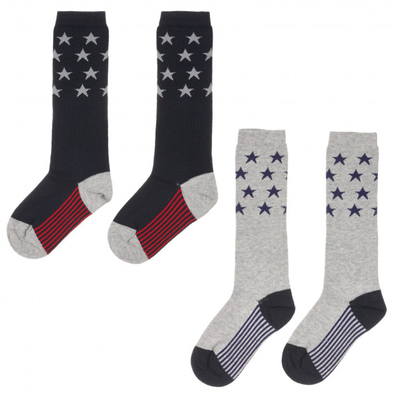 Комплект от два броя чорапи на звезди, многоцветни Chicco 245833 