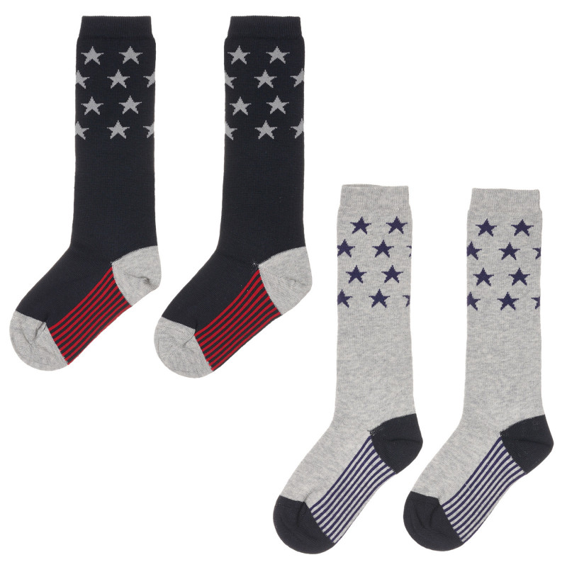 Комплект от два броя чорапи на звезди, многоцветни  245833