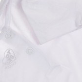 Памучна тениска с якa за бебе, бяла Chicco 245877 3