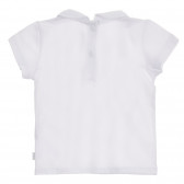Памучна тениска с якa за бебе, бяла Chicco 245878 4