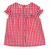 Памучна карирана рокля за бебе, червена Chicco 245902 4