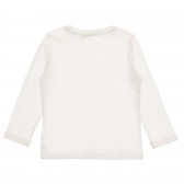 Памучна блуза с щампа, бяла Chicco 245984 4