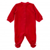 Плюшен гащеризон с коледни мотиви за бебе в бяло и червено Chicco 246023 4