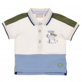 Памучна тениска с яка за бебе, многоцветна Chicco 246029 