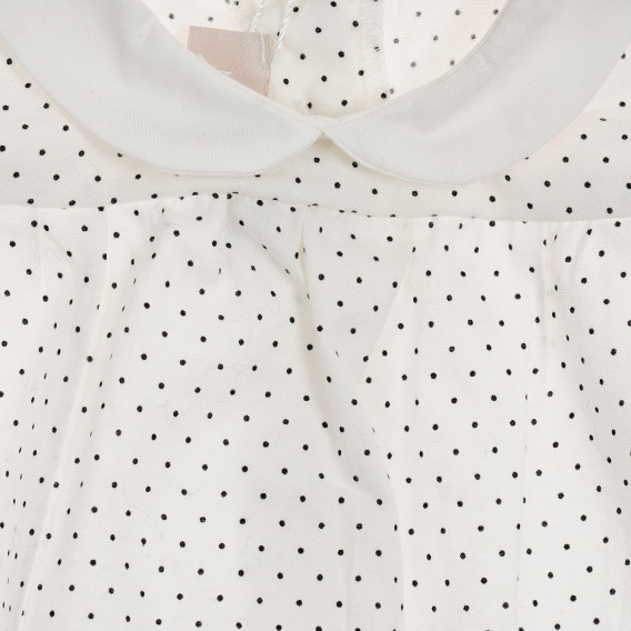 Памучна блуза с фигурален принт за бебе, бяла Chicco 246058 2