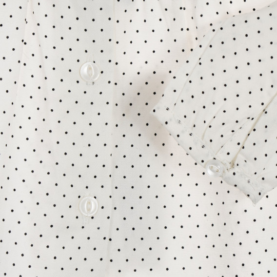 Памучна блуза с фигурален принт за бебе, бяла Chicco 246059 3