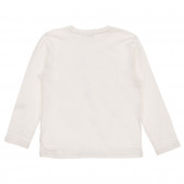 Памучна блуза с графичен принт, бяла Chicco 246072 4