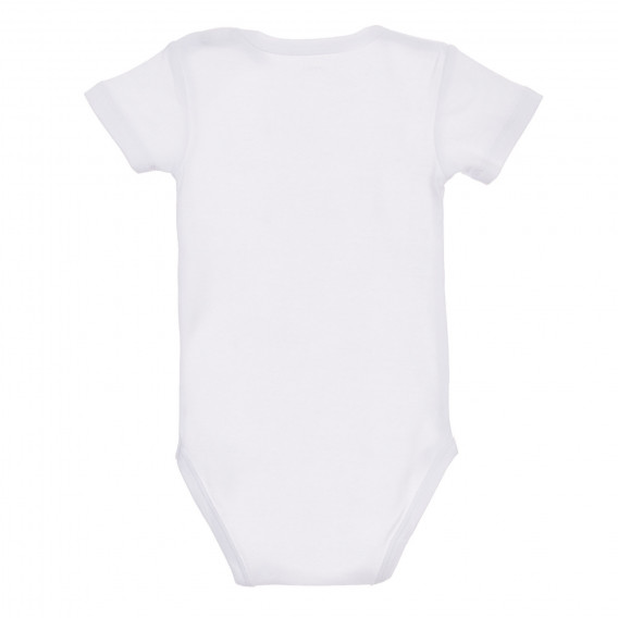 Памучен комплект от два броя бодита с къс ръкав за бебе, бели Chicco 246092 7