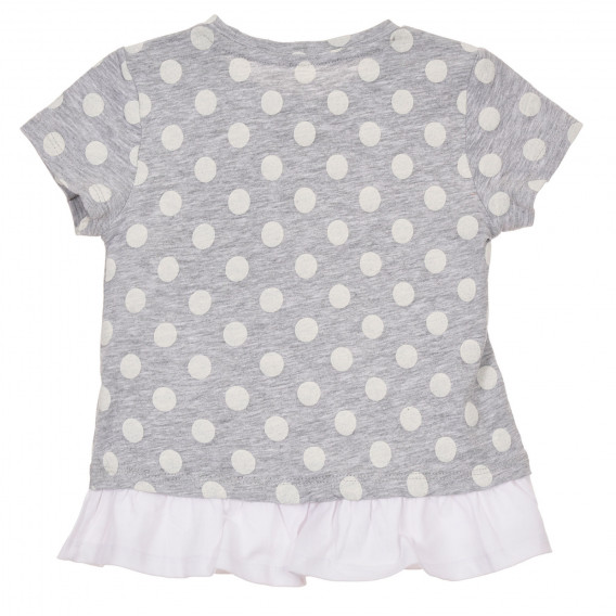 Памучна тениска с фигурален принт за бебе, сива Chicco 246155 4