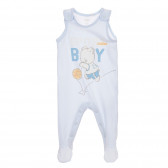 Памучен комплект от боди и гащеризон Sport boy за бебе, синьо Chicco 246165 6