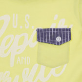 Памучна тениска с графичен принт за бебе, зелена Chicco 246167 2