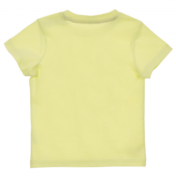 Памучна тениска с графичен принт за бебе, зелена Chicco 246169 4