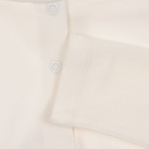 Памучна блуза с апликация за бебе, бяла Chicco 246196 3