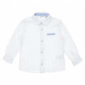 Памучна риза с фигурален принт за бебе, бяла Chicco 246218 