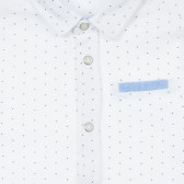 Памучна риза с фигурален принт за бебе, бяла Chicco 246219 2