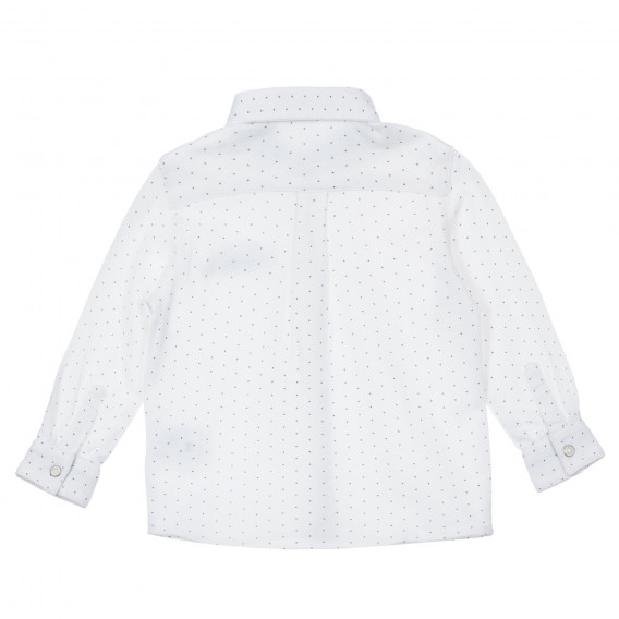 Памучна риза с фигурален принт за бебе, бяла Chicco 246221 4