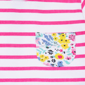 Памучна раирана блуза с къдрички за бебе, розова Chicco 246223 2