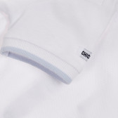 Памучна блуза с къс ръкав за бебе, бяла Chicco 246240 3