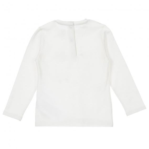 Памучна блуза с щампа на пингвини за бебе, бяла Chicco 246253 4