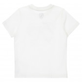 Памучна тениска с графичен принт, бяла Chicco 246265 4