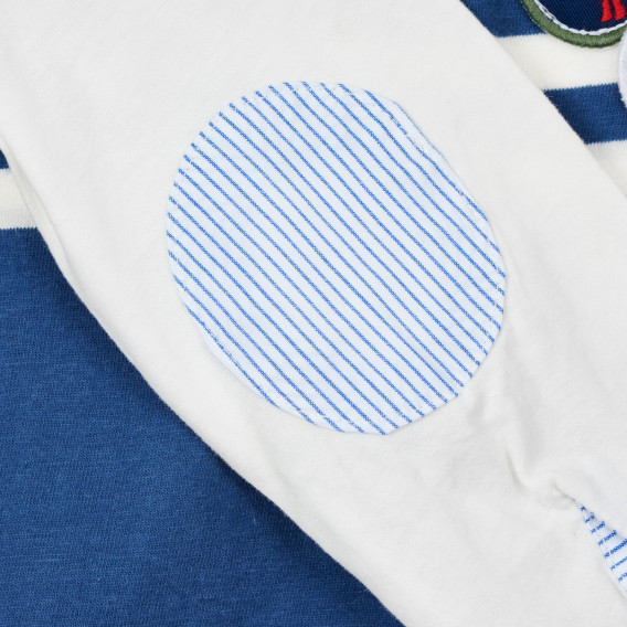 Памучна блуза за бебе, синя Chicco 246288 3