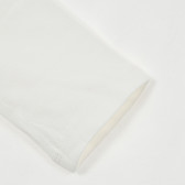 Памучна блуза тип поло за бебе, бяла Chicco 246323 2