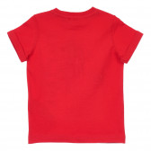 Памучна тениска с надписи за бебе, червена Chicco 246372 4