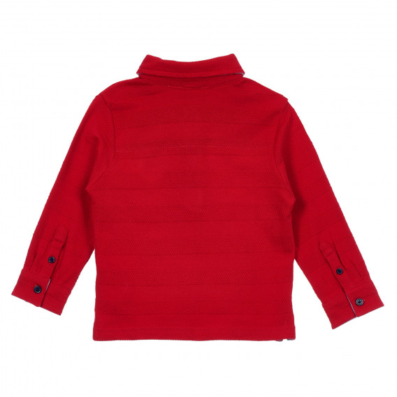Памучна блуза с апликация за бебе, червена Chicco 246412 4
