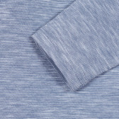Памучна блуза с малка щампа на мече за бебе, синя Chicco 246423 3