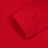 Памучна блуза тип поло за бебе, червена Chicco 246438 2